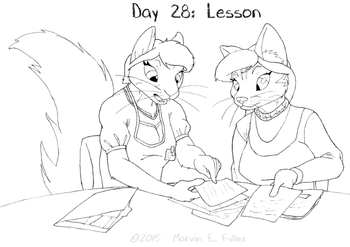 Daily Sketch 28 - Lesson